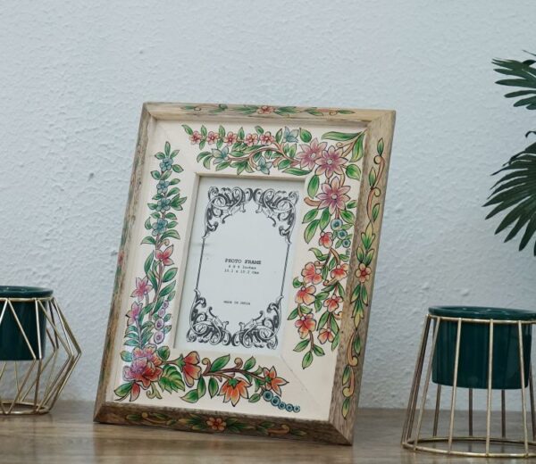 Aurel Floral design Wooden Photo Frame