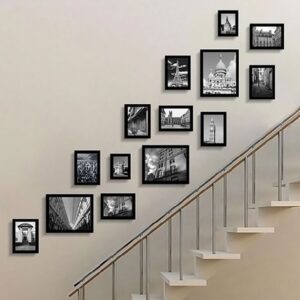 Black Set Of 14 Janet Decorative Wall Photo Frames