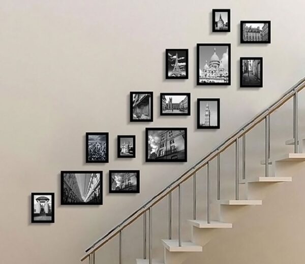 Black Set Of 14 Janet Decorative Wall Photo Frames