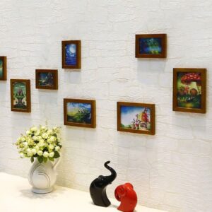 Dark Brown Set Of 8 Samantha Decorative Wall Photo Frames