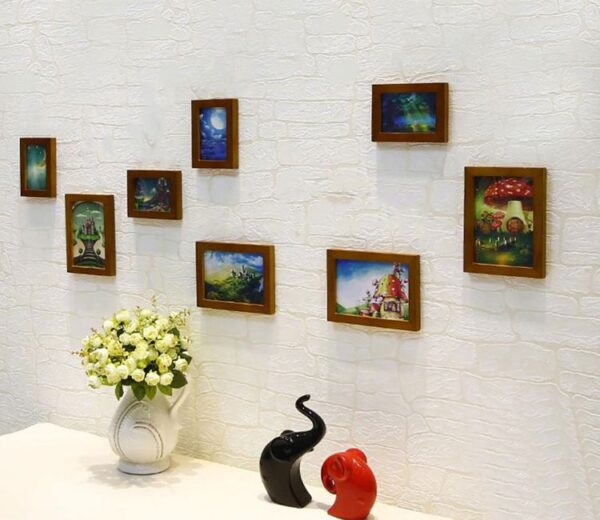 Dark Brown Set Of 8 Samantha Decorative Wall Photo Frames