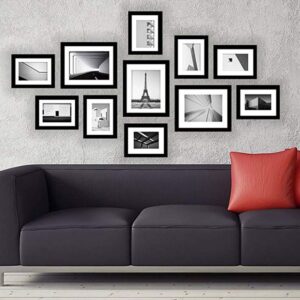 Black Set Of 11 Lark Decorative Wall Photo Frames