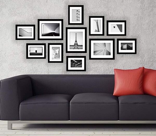Black Set Of 11 Lark Decorative Wall Photo Frames