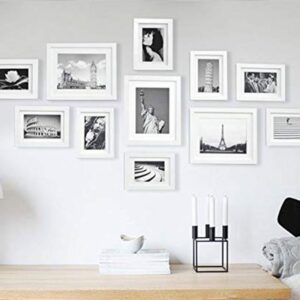 White Set Of 11 Wade Decorative Wall Photo Frames