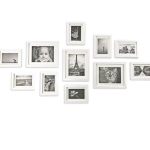 White Set Of 11 Victoria Decorative Wall Photo Frames