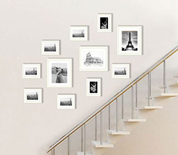 White Set Of 11 Vera Decorative Wall Photo Frames