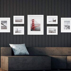 White Set Of 7 Grace Decorative Wall Photo Frames