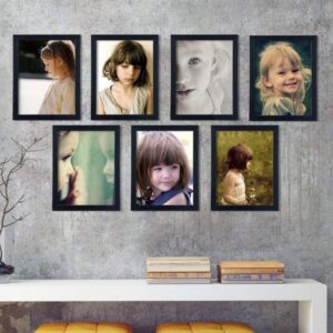 Black Set Of 7 Isla Decorative Wall Photo Frames