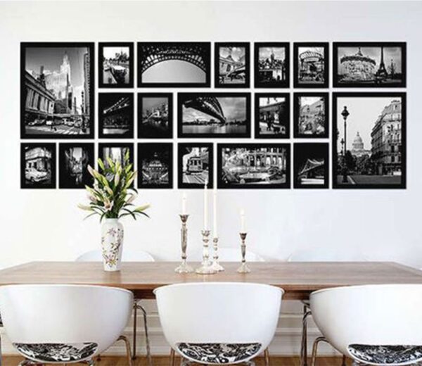 Black Set Of 20 Addison Decorative Wall Photo Frames