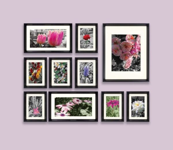 Black Set Of 10 Addison Decorative Wall Photo Frames