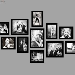 Black Wall Photo Frame - Set of 11