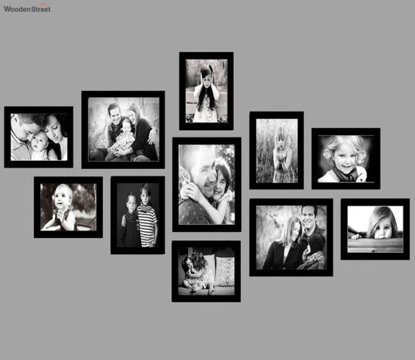 Black Wall Photo Frame - Set of 11