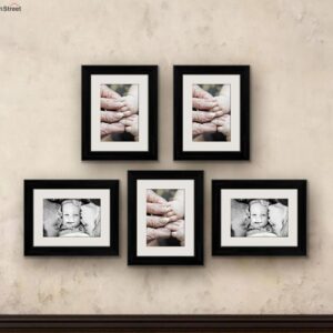 Black Wood Wall Frames - Set of 5