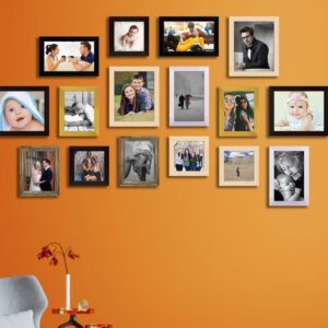 Multicolor Set Of 19 Decorative Wall Photo Frames