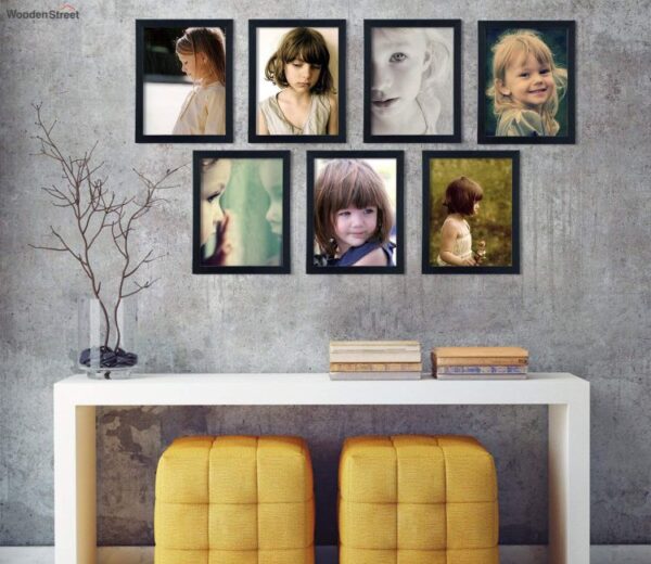 Black Wall Frames - Set of 7
