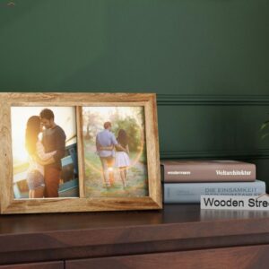 Oak Dual Photo Frame (Natural Finish)
