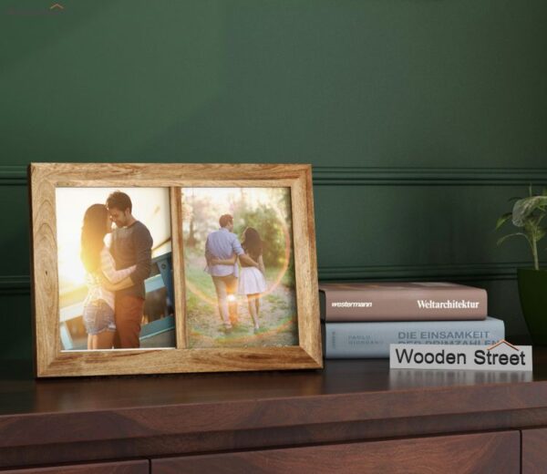 Oak Dual Photo Frame (Natural Finish)