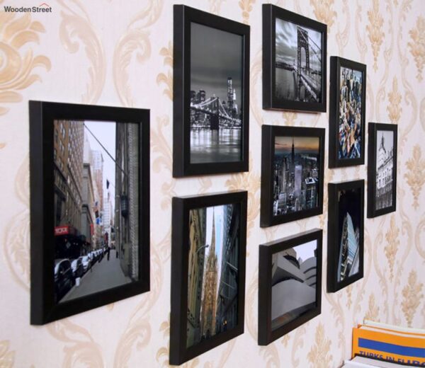 Black Set of 9 Wall Frames