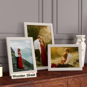 Amour Photo Frame Set Of Three (White)