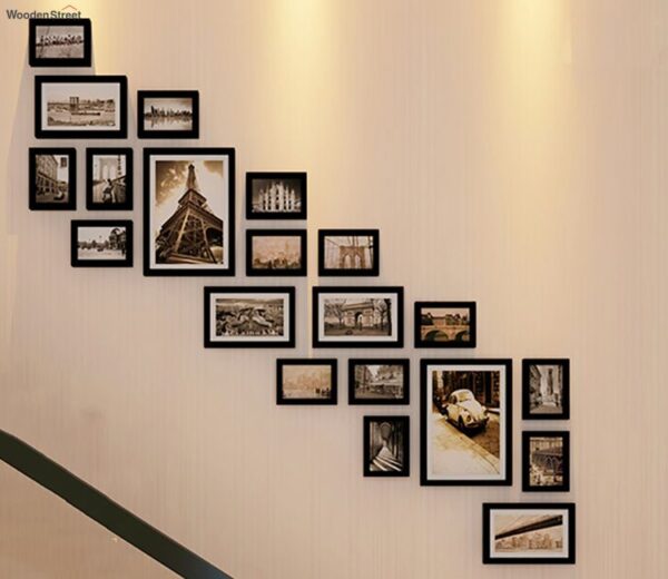 Black Wall Photo Frame Set of 20