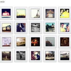 White Set of 20 Wall Photo Frame