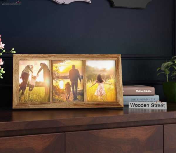 Oracle Triple Photo Frame (Natural Finish)