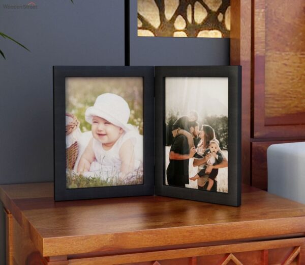 Delta Solid Wood Photo Frame (Black Finish)