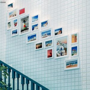 Set of 20 White Wall Photo Frames