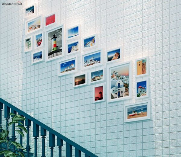 Set of 20 White Wall Photo Frames