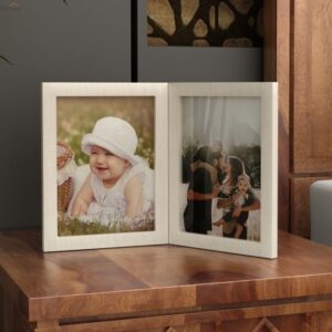 Delta Solid Wood Photo Frame (White Finish)