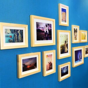 Natural Brown Set Of 11 Decorative Wall Photo Frames