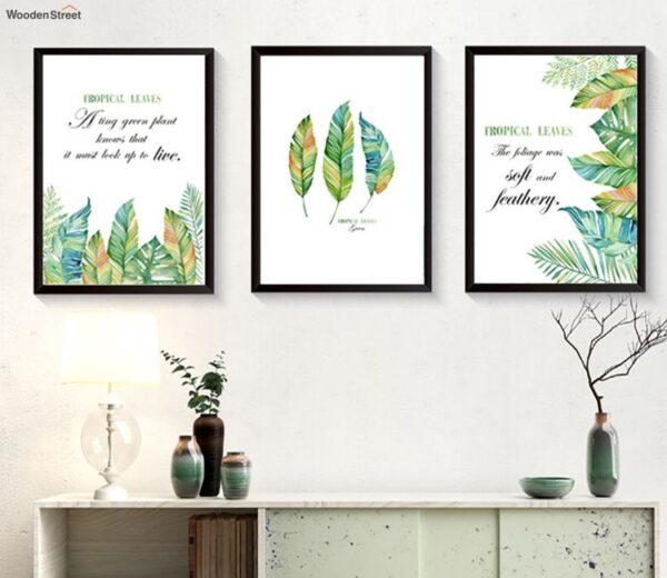 Black Set of 3 Wall Photo Frame