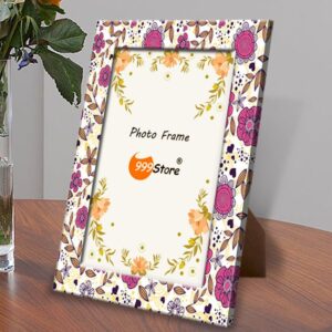Multicoloured Printed Decorative Table Top Photo Frame