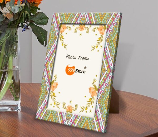 Multicolour Printed Decorative Wooden Photo Frame