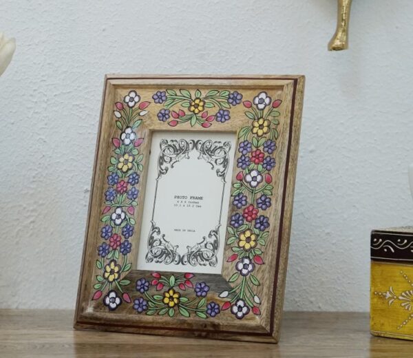 Aldo Floral Design Wooden Photo Frame