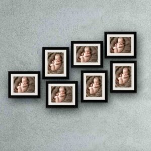 Benjamin Black Wall Photo Frame - Set of 7