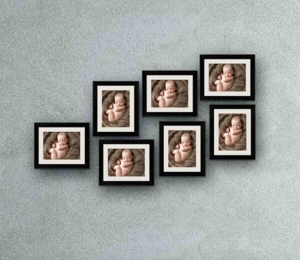 Benjamin Black Wall Photo Frame - Set of 7