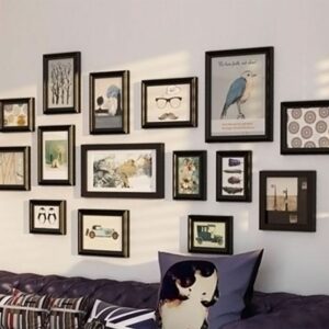 Ark Black Premium Wall Photo Frame - Set of 15