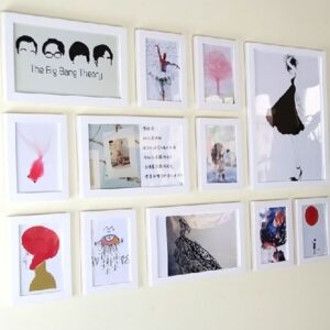 White Premium Wall Photo Frame - Set of 12