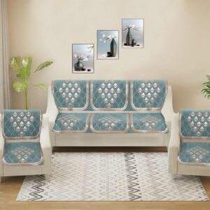 Nidha Sofa Cover (Turquoise)