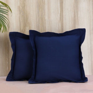 Tona Printed Cushion Cover (Dark Blue) - Set of Two