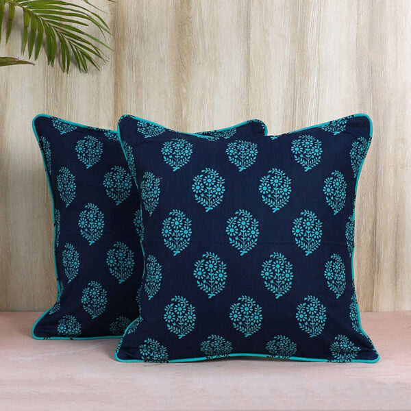 Sozni Printed Cushion Cover - Set of Two