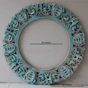 Vintage Carved Turquoise Frame