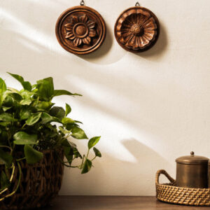 Carved Flora Wall Art Set of 2