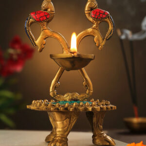 Wooden Wonder - Water Color 3 Bird On Stand