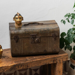 Antique Iron Casket