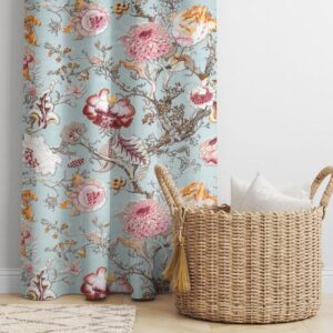 Mivaana Floral Curtain - Green