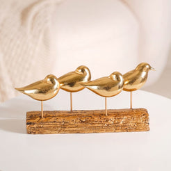 Gold Bird Showpiece With Stand