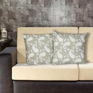 Ruksaana Printed Cushion Cover (Green) - Set Of Two