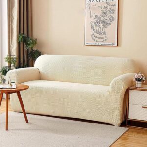 Rubina Polar Fleece Sofa Cover - Cream